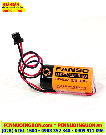FANSO ER17335M (Zắc DF1.35-2P); Pin nuôi nguồn PLC FANSO ER17335M lithium 3.6v 1700mAh chính hãng